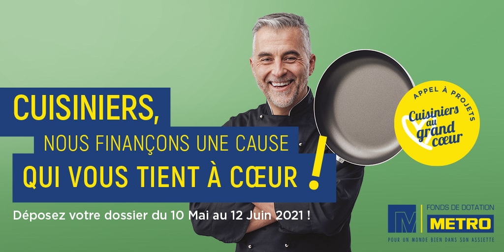 Le Fonds METRO lance un appel vers les cuisiniers qui ont du cœur !